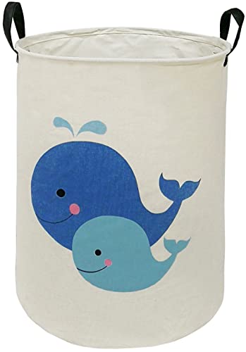 MAIZMZ Kids Hamper Baby Laundry Basket Gift Toy Box Storage Nursery Bins Waterproof Organizer Large Canvas Collapsible Chest for Home/Dorm/Kitchen/Pet/Office/Closet/Shelf/Room Decor