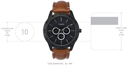 TIMEX Analog Watch for Men with Round Dial & Water Resistant Man's Wrist Watches - Image 4