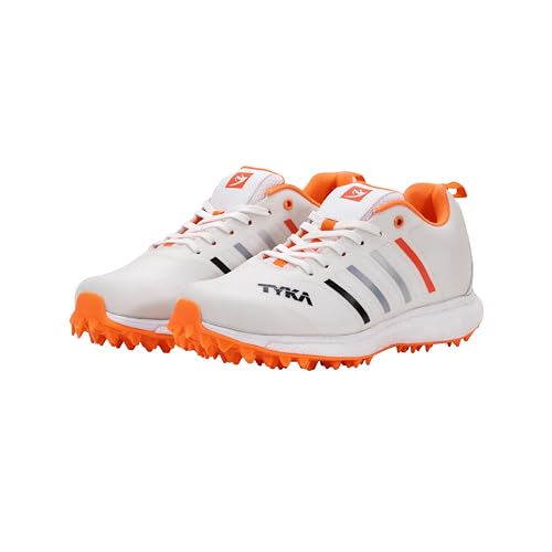 Image of TYKA Storm ETPU Studs Cricket Shoes for Men - Lightweight Turf Shoes w /Enhanced Grip Studs for Bowling, Batting & Fielding