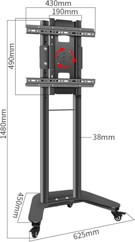 Soporte para TV móvil ajustable para 32-60 pulgadas miniatura 2