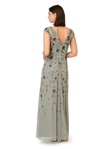 Adrianna Papell Women's Long Beaded Dress2