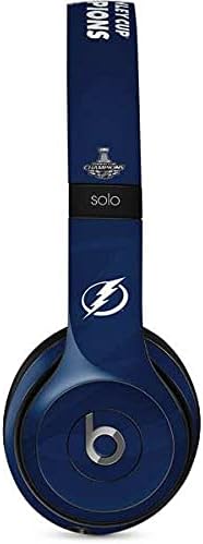 Skinit Decal Audio Skin Compatible with Beats Solo 2 Wired - Officially Licensed NHL 2021 Stanley Cup Champions Tampa Bay Lightning Design