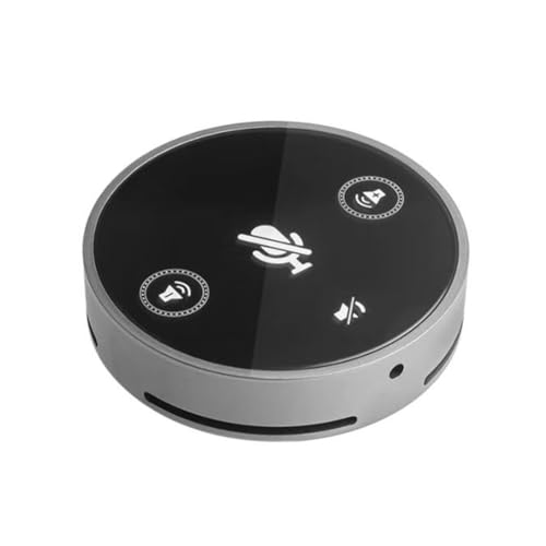 MOLERRI MicróFono USB, Altavoz para Conferencias, MicróFono de Condensador Omnidireccional de 360 Grados, Altavoz de VíDeo para Ordenador para PC