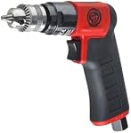 Chicago Pneumatic CP7300C - Perceuse à air, perceuse manuelle, outils électriques et amélioration de l'habitat, 1/4 po (6,5 mm), mandrin à clé, poignée pistolet, 0,31 HP / 230 W, couple de blocage 1,9 lb-pi / 2,6 Nm - 3300 RPM