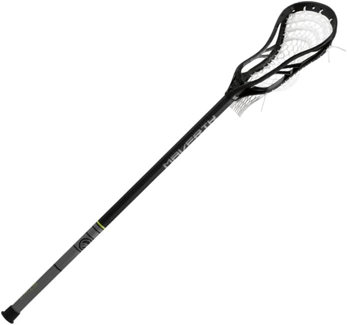 City Sports Maverik Critik Alloy Men’s Complete Lacrosse Stick – Lightweight 7000 Series Alloy Shaft with Semi-Hard Mesh for Superior Control and Performance