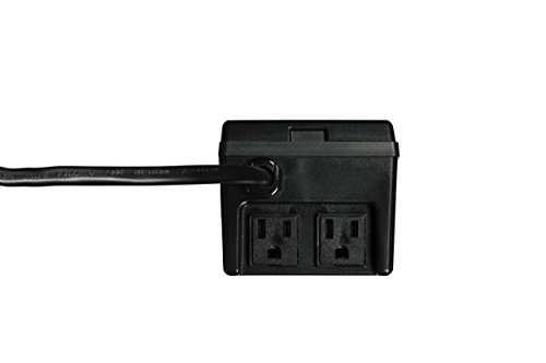 NSi Industries TORK RHB32R Indoor/Outdoor 15-Amp Plug-in Heavy Duty Mechanical Timer 24-Hour Programming – GREEN & RED Trippers TWO Receptacles Black Cover