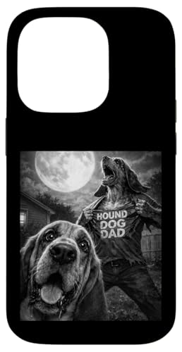 Bloodhound Dad �ʔ������B���e�[�W�z���[�O���t�B�b�N�����Y���[���Z���t�B�[ �X�}�z�P�[�X iPhone 14 Pro �p