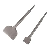 Breiter Fliesenentfernungschneider, gekröpfter abgewinkelter Bodenkratzer mit rundem Schaft, hochbelastbarer Skaliermeißel aus verchromtem Stahl zum Entfernen von Fliesen, Dünnbett