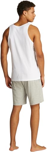 Tommy Hilfiger Herren 3er Pack Tank Tops Rundhalsausschnitt, Weiß (White/White/White), XS – Ansicht 3