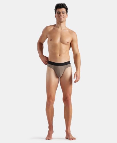 Image of Jockey US59 Men Super Combed Cotton Elastane Stretch Solid Brief