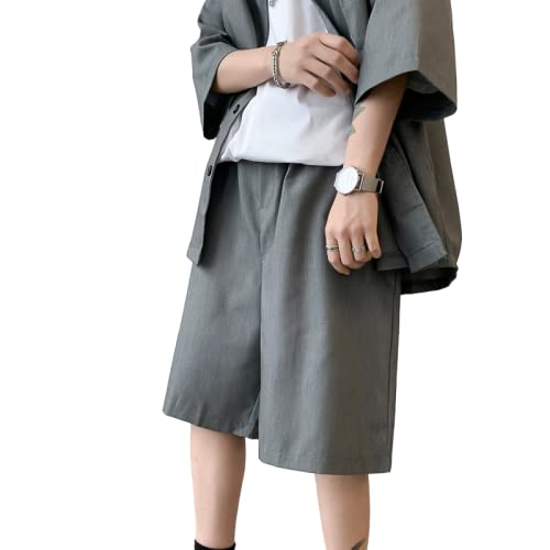 半袖 ジャケット ハーフパンツ セットアップ メンズ シャツ ハーフパンツ 2点セット 上下セット ショットパンツ 部屋着 夏服 ルームウェア お洒落 韓国 上下セット メンズ 夏 スウェット 高校生 大学生 中学生 スポーティ 部屋着 2点セット セット