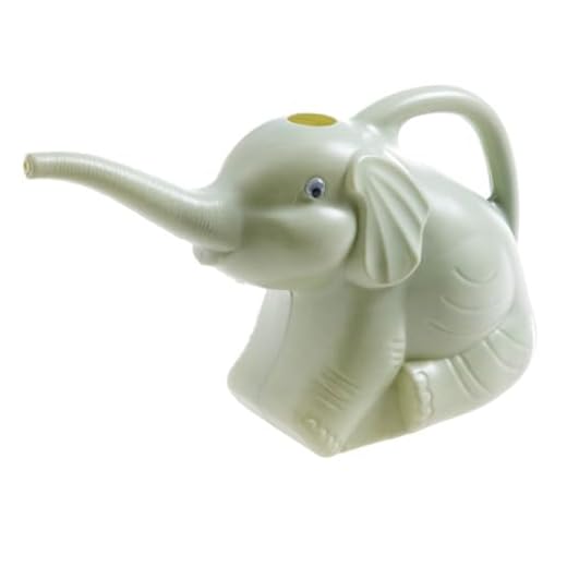 Regador de elefante regador de plástico de 1 litro regador de bico longo regador elefante pequeno regador para plantas de interior, pátio, gramado, ferramenta de jardinagem 2