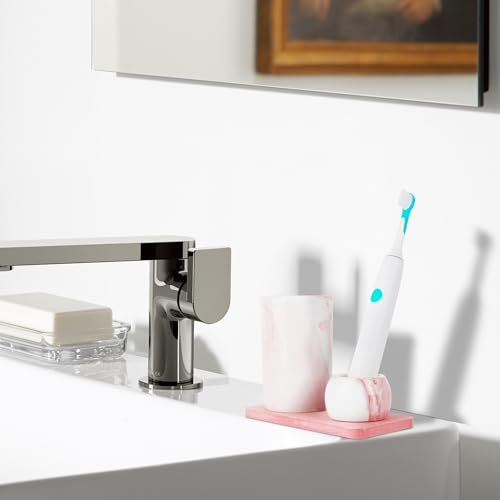 Porte-brosse à dents céramique et plateau diatomite chic - 6