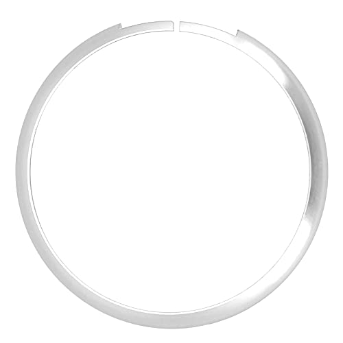 Embellecedor de llave inteligente, reemplazo de aleación de aluminio con embellecedor de anillo de mando a distancia para MINI R55 R56 R57 R58 R59 R60(Plata) Cover