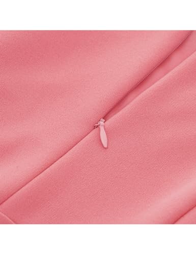 Image of HomRain Women's Church Dresses Modest Bell Sleeve Wedding Guest Cocktail Tea Party Vintage Evening Dress