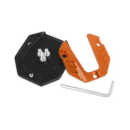 Placa soporte base para caballete de moto y scooter con extensión de apoyo universal 5