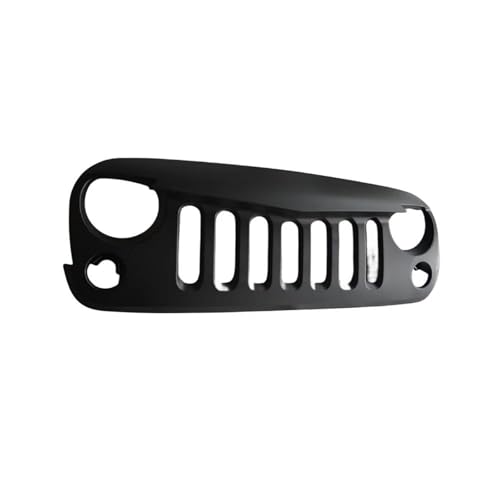SQOFJGIGN Rejilla Parachoques Parrilla Delantera Negra para Coche Cubiertas De Rejilla Delantera Parrilla De Malla para Jeep para Wrangler JK 2007-2017 para J034 Rejillas ​Frontales