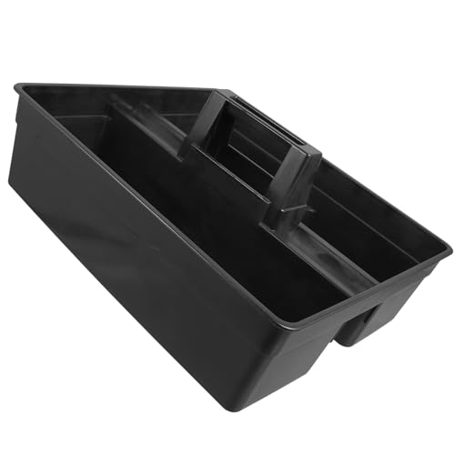 Carrito de limpieza adecuado para productos ordenados en plástico negro 2