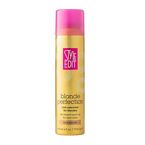 Style Edit DARK BLONDE Root Concealer Touch Up Spray | Instantly Covers Grey Roots | Professional Salon Quality Cover Up Hair Products for Women| 4 Ounce (Pack of 1)