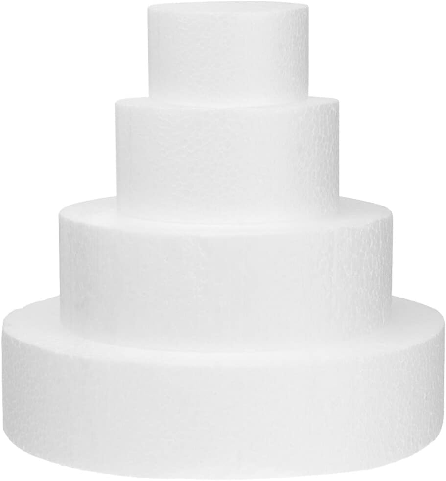 Mipcase Fake Cake Model 3.07 Inch Reusable Foam Cake Dummy for Decorating Practice and Bakery Display Lightweight Decorating Mold for Home and Professional Use