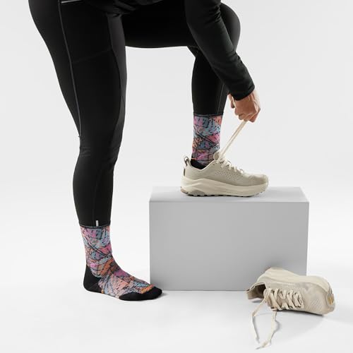 Smartwool Women's Trail Run Targeted Cushion Triangle Prism Print Crew Socks2