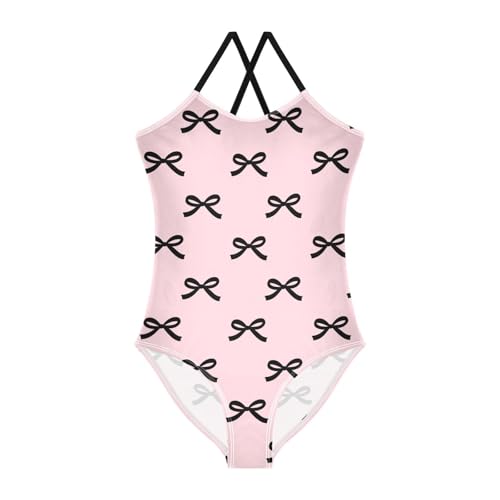 susiyo Girls One Piece Swimsuits Beauty Bow Bathing Suit Quick Dry Beach Swimwear for Toddler Girl 3-10 Years