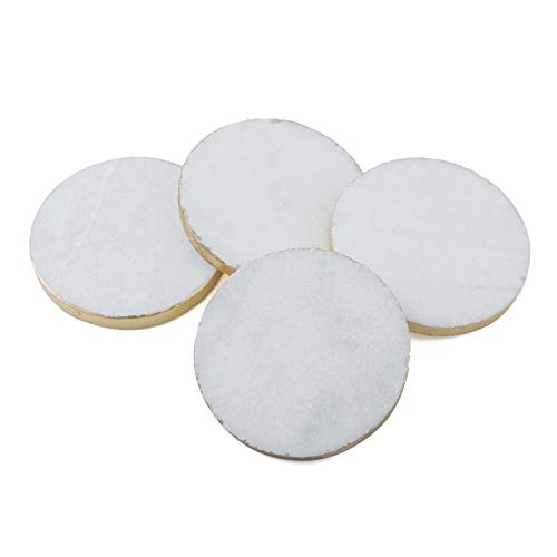 Thirstystone Marble Coasters, 4" x 4" x 1.5", round, 4" x 4" x 1.72"