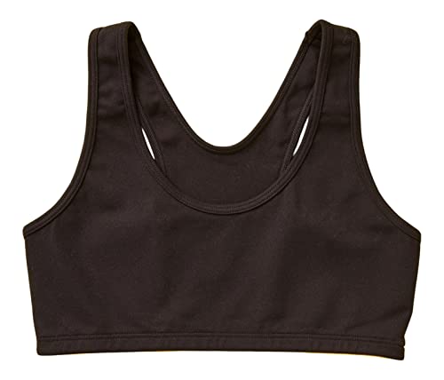 Yellowberry Girls' Quality Sports Bra for High-Impact Support - Racerback Style