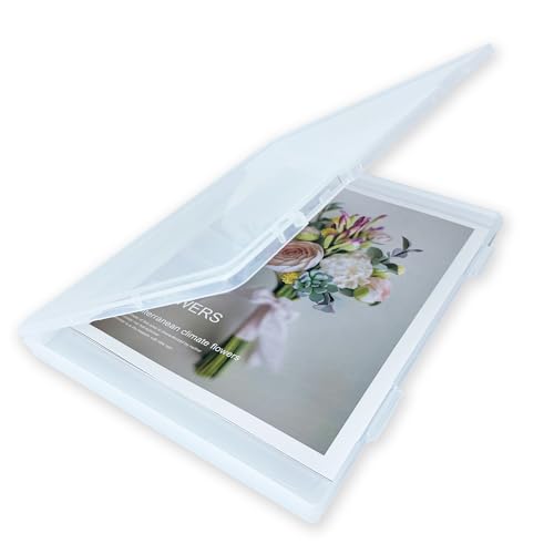 Aogigigio Magazine Protectors for Collectors - Clear Magazine Display Storage Birth Certificate Sleeves Box Case for Book Newspaper Comic, 12 x 9 x 0.8inch