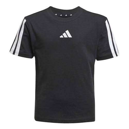 La Mejor Lista de Playeras para Niños más recomendados. 47 adidas Playera Essentials T-Shirt Kids para Niños, Negro, 4-5 AÑOS