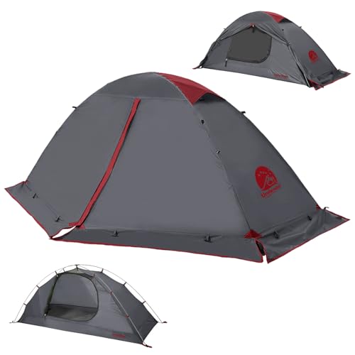 Image of 1 /2 Person Backpacking Tent for 4-Season - Winter Waterproof Tent for One Person, Lightweight Camping Gear for Backpacking, Easy Set Up Cold Weather Essentials by Underwood Aggregator