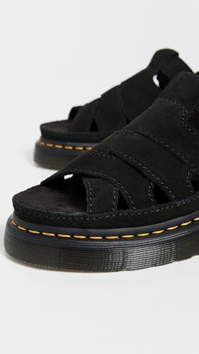 Sandales Maxxy Slide en daim noir de qualité supérieure Dr. Martens 42