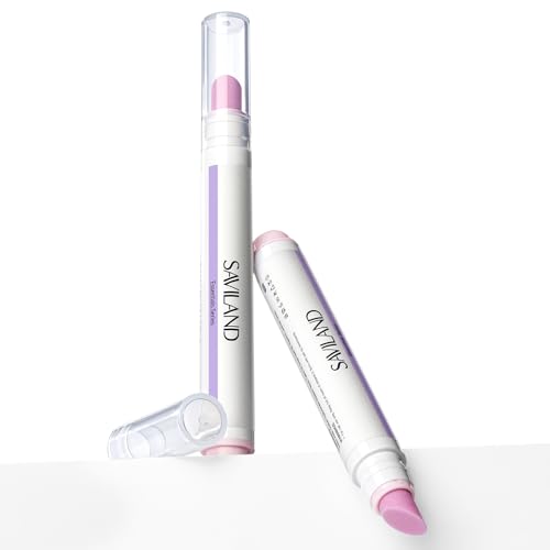 SAVILAND Cuticle Remover Pen: Ceramic Cuticle Pusher & Oil Pen 4.5ml Nail Strengther & Growth Cuticle Oil Nail Care Pen for Hangnails Dry Damaged Nails Moisturize Strengthen Brighten 2PCS