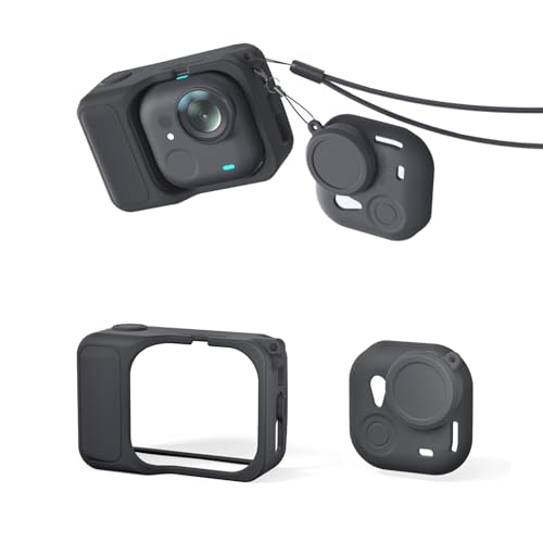 LICHIFIT Insta360 GO UltraΉ یP[X VRP[X YLbv یJo[ ANVJANZT[ (ubN)