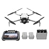 DJI Mini 4 Pro Fly More Combo con DJI RC 2, drones con cámara para adultos 4K, menos de 0.549 libras/8.78 oz, 3 baterías para hasta 102 minutos de tiempo de vuelo, regreso inteligente a casa, dron