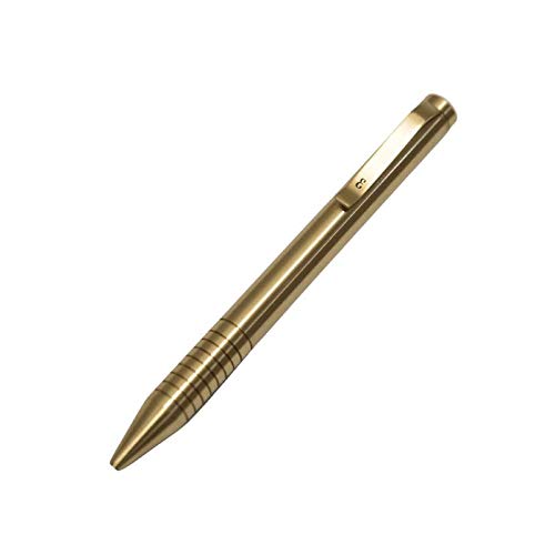 Everyman Limited Edition Brass Mini Twist Grafton, Pocket-Size Luxury Metal Writing Pen, Premium Gel Ink, Office, Business, EDC Gift