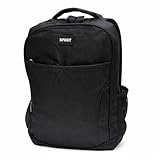 Mochila Universitária Escolar Masculina Feminina Preta Reforçada para Faculdade e Trabalho com Compartimentos e Bolsos Laterais