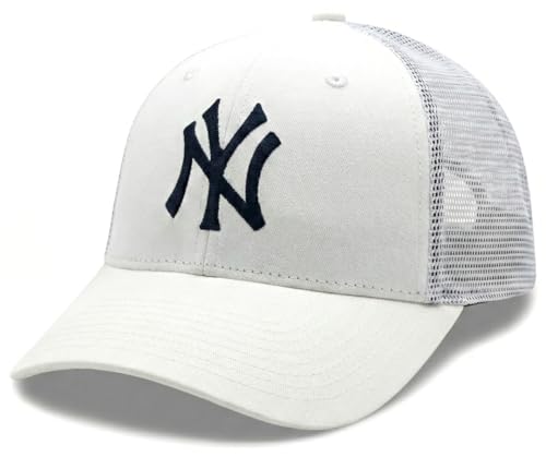 Officially Licensed New York Baseball White/Navy Mesh...