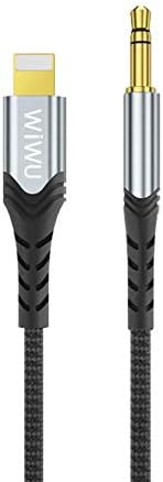 WiWU3.5mm Audio Stereo Cable Compatible Lightning 1.5m, Black