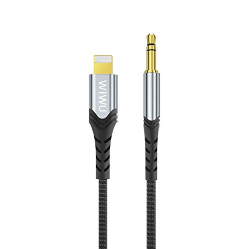 WiWU3.5mm Audio Stereo Cable Compatible Lightning 1.5m, Black