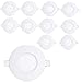 10uds 3W Plafon Techo LED Downlight focos led empotrables Panel led Blanco Frio 6000K Ultra delegada AC 85 -265V Transformador Incluido