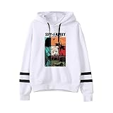 Spy X Family Anime Sweat à capuche unisexe sans poche avec manches parallèles pour homme et femme, Wp10109-blanc, L