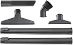 WORKSHOP Wet/Dry Vacs WS17856A 1-7/8-Inch Accessory Kit for Wet Dry Shop Vacuum, 6-Piece , Black
