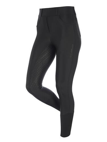 Pantalon équitation femme LeMieux grip silicone : bregging stretch noir