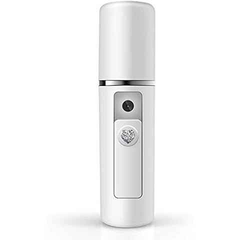 Nano Facial Mister Moisturizing Atomization Humidifier Cool Mist Facial Steamer Handy Mist Sprayer Moisturizing & Hydrating for Skin Care, Makeup, Eyelash Extensions (White) Cover