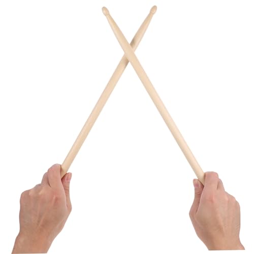 6 pares baquetas de madera para batería 40.50 cm miniatura 2