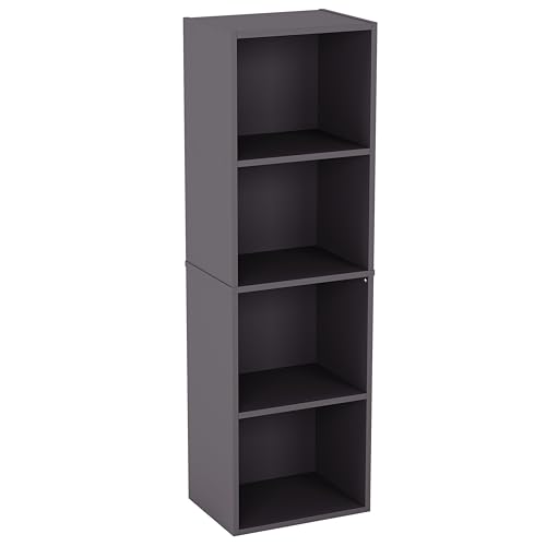 Vida Designs Oxford 4 Niveau Cube Bibliothèque, Moderne Space-Saving Meuble de Rangement for Salon, Chambre Or Bureau, Autoportant Exposition Shelf,...