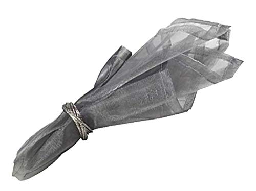 Servilletas Elegantes de Organza 20x20 Pulgadas, Set de 12 miniatura 2