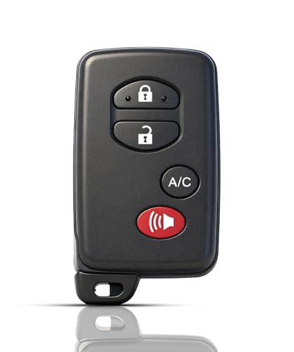 Smart Key for Toyota Prius 2010-2015， YIKEBALOG 4-Button Remote Key