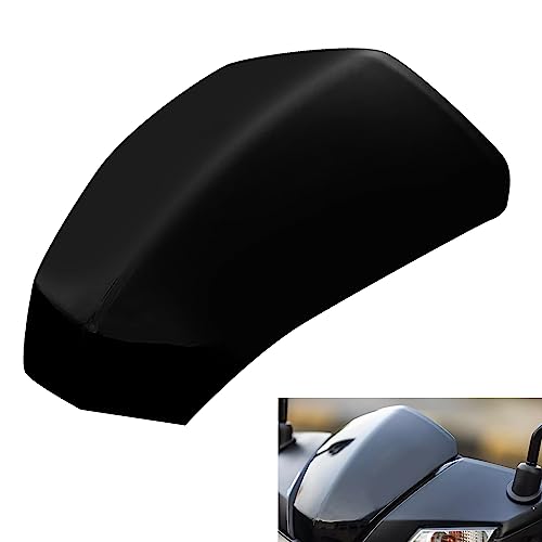 Image of WAZA TVS NTORQ 125 Windshield Front Panel Headlight Visor Bike Wind Deflectors Windscreen Glass Black Protector Superior ABS /PC Plastic